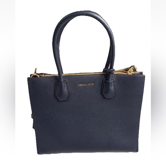Michael Kors Handbags - Michael Kors Blue Satchel Bag Structured Design
